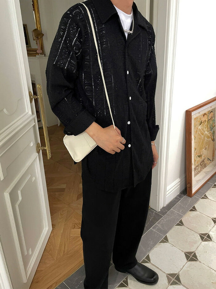 ASCLO(エジュクロ)ASCLO Cotton Lace Shirt