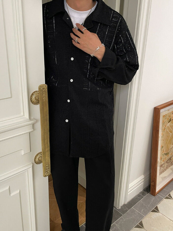 ASCLO(エジュクロ)ASCLO Cotton Lace Shirt