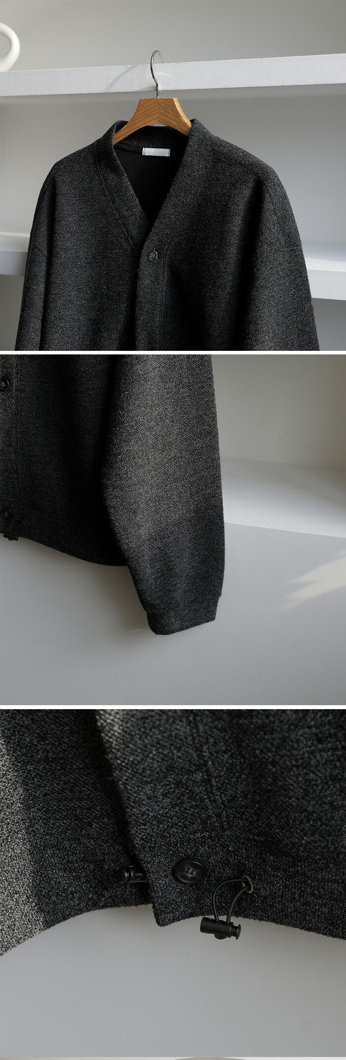 ASCLO(エジュクロ)Born String Crop Cardigan