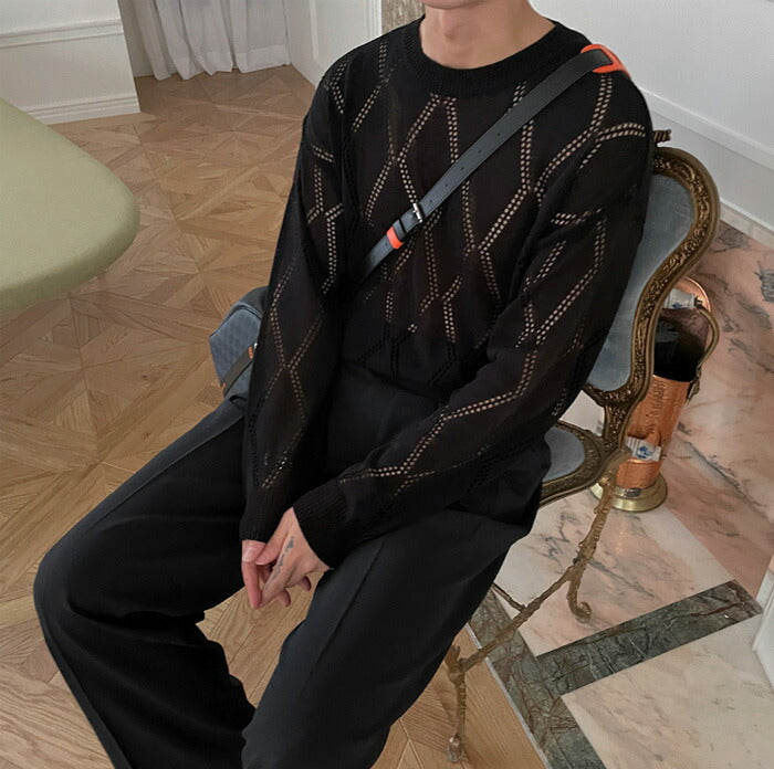 ASCLO(エジュクロ)ASCLO Dia W Punching Knit