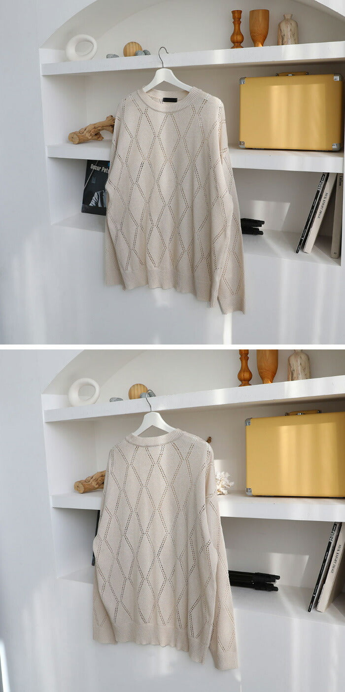 ASCLO(エジュクロ)ASCLO Dia W Punching Knit