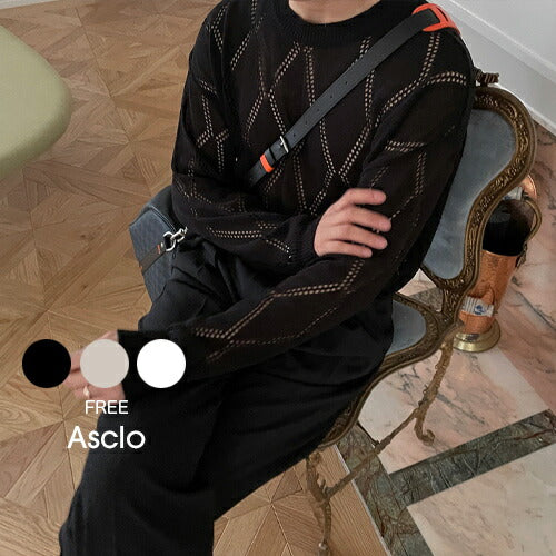 ASCLO(エジュクロ)ASCLO Dia W Punching Knit