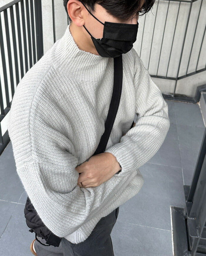 ASCLO(エジュクロ)SP Hachi Half Neck Knit