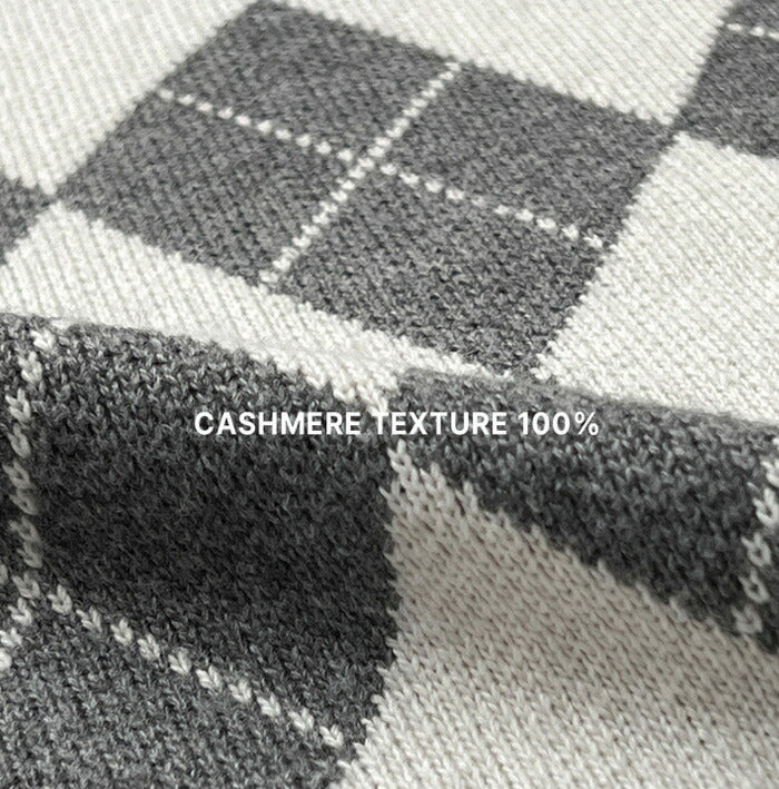 ASCLO(エジュクロ)ASCLO Argyle Front Knit