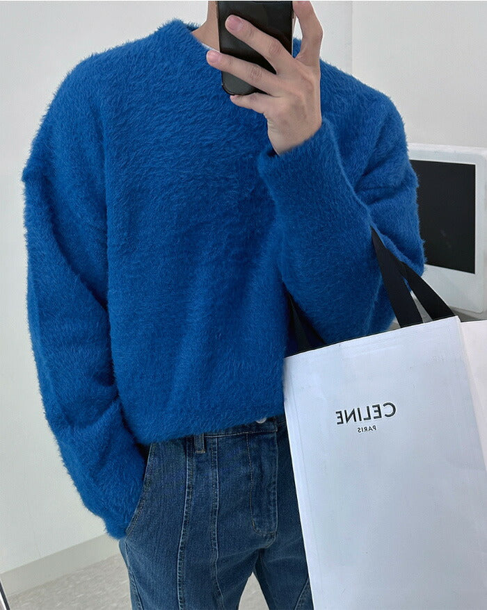 ASCLO(エジュクロ)ASCLO Mink Angora V Neck Knit
