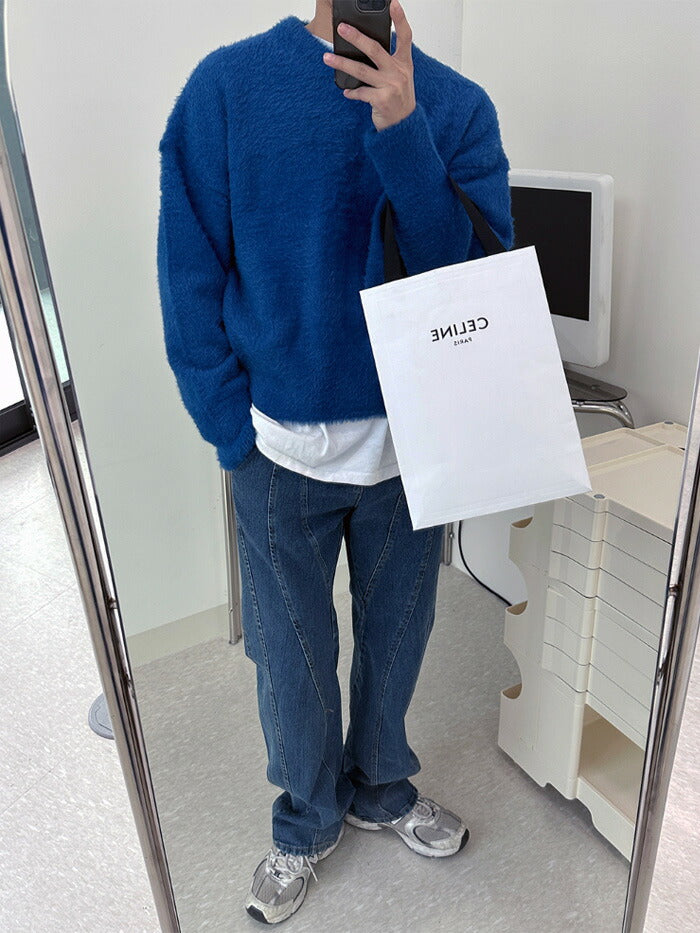 ASCLO(エジュクロ)ASCLO Mink Angora V Neck Knit