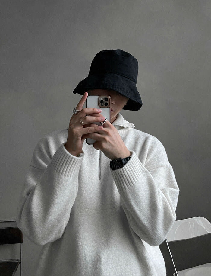 ASCLO(エジュクロ)At Oslo Half Zip Up Knit
