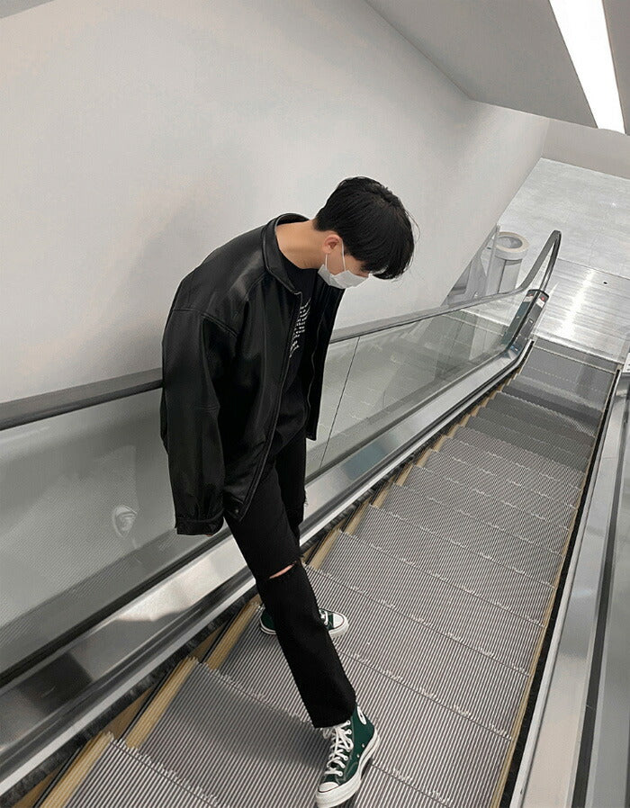 ASCLO(エジュクロ)+5cm Quality Destroyed Denim Pants (8008)
