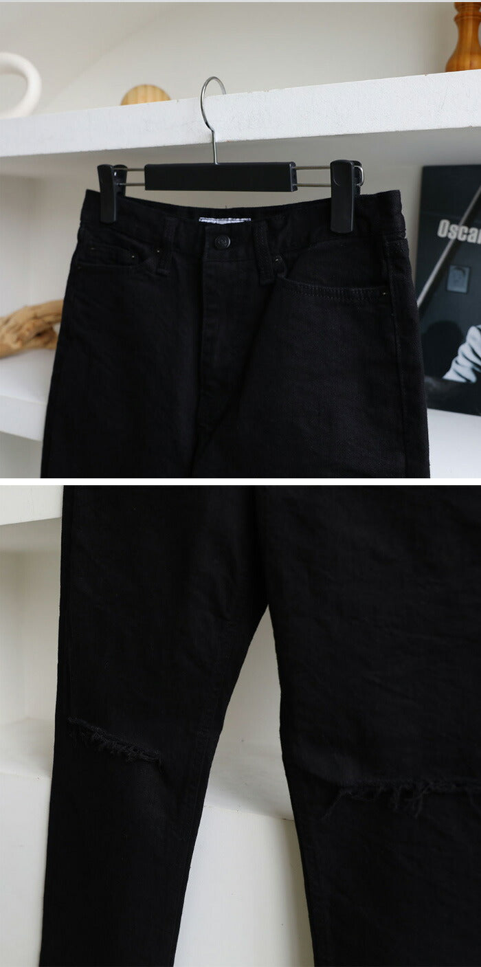ASCLO(エジュクロ)+5cm Quality Destroyed Denim Pants (8008)