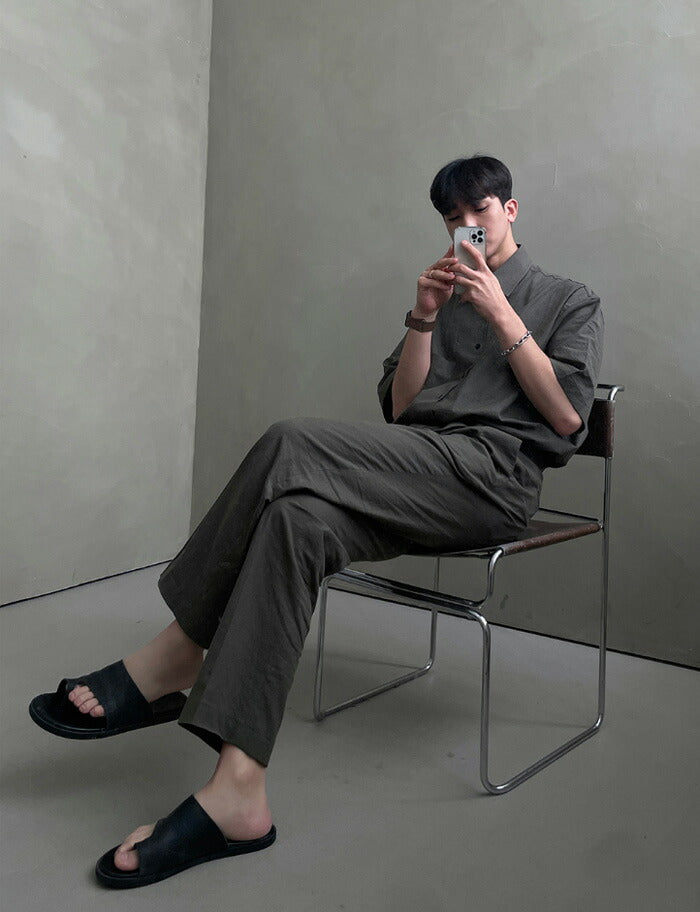 ASCLO(エジュクロ)Kant Linen Belt Wide Slacks