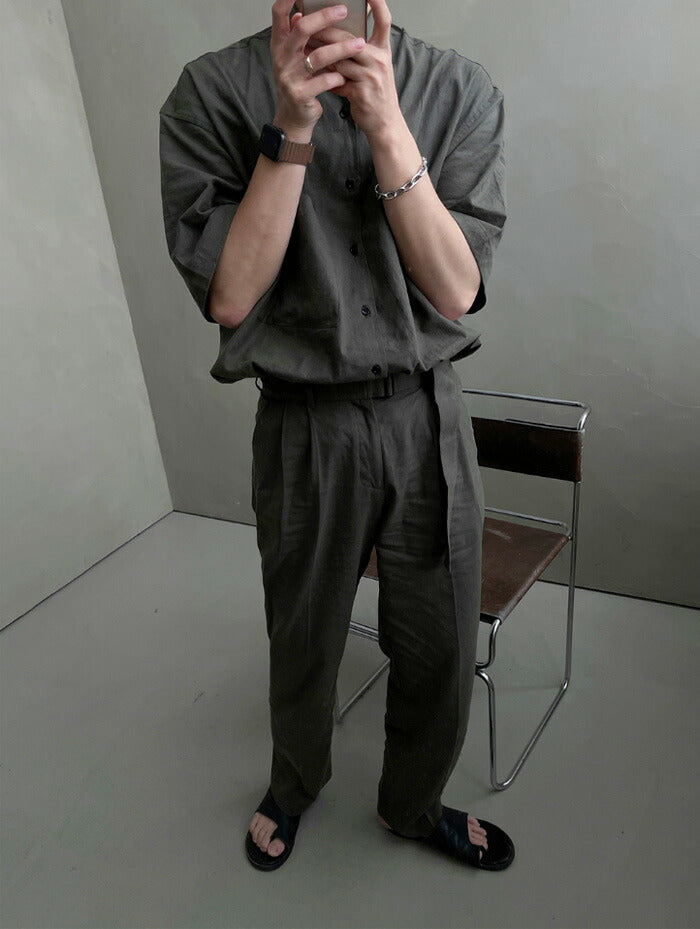 ASCLO(エジュクロ)Kant Linen Belt Wide Slacks