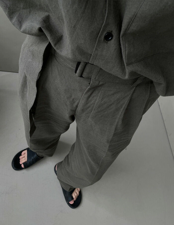 ASCLO(エジュクロ)Kant Linen Belt Wide Slacks