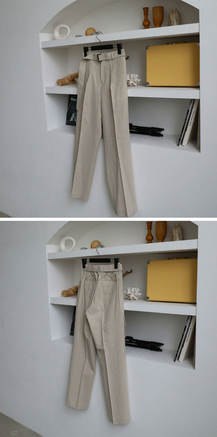 ASCLO(エジュクロ)Kant Linen Belt Wide Slacks