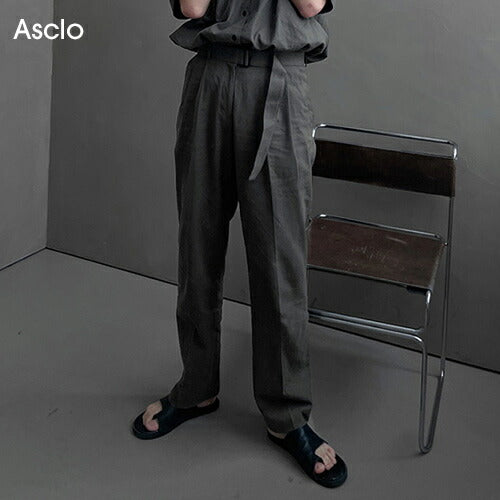 ASCLO(エジュクロ)Kant Linen Belt Wide Slacks