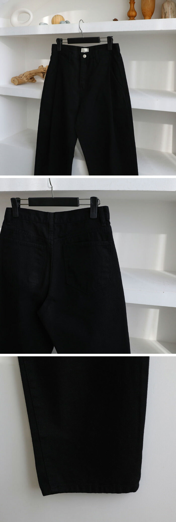 ASCLO(エジュクロ)Dro Black Side One Tuck Pants (9221)