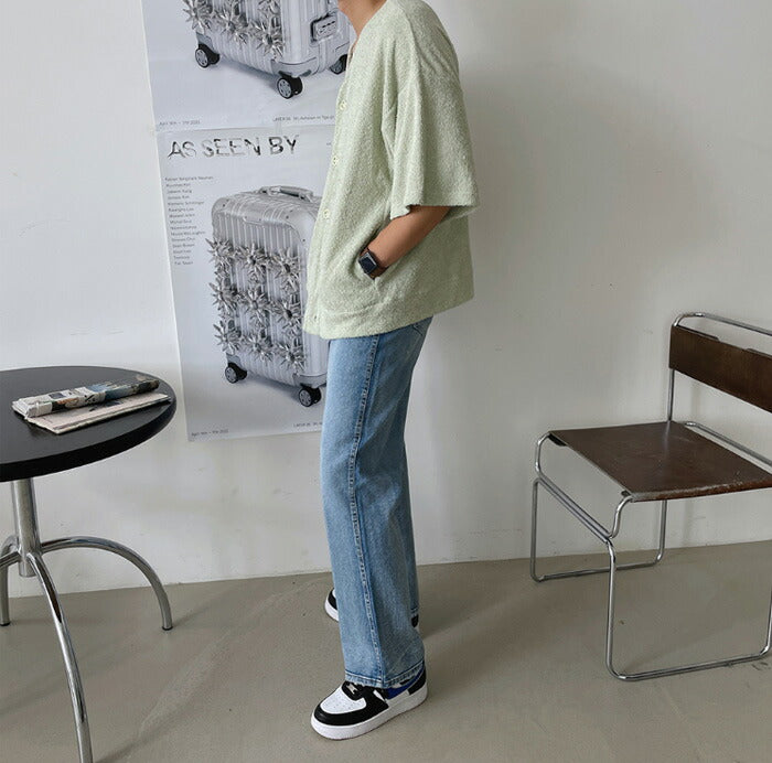 ASCLO(エジュクロ)+5cm Milk Brush Denim Pants (8015)