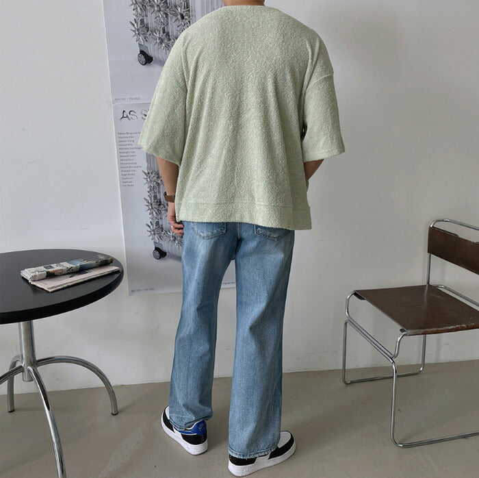 ASCLO(エジュクロ)+5cm Milk Brush Denim Pants (8015)