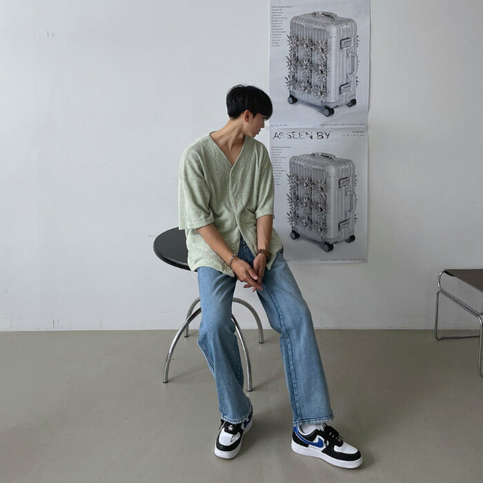 ASCLO(エジュクロ)+5cm Milk Brush Denim Pants (8015)
