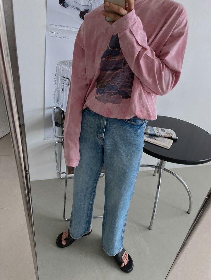 ASCLO(エジュクロ)+5cm Milk Brush Denim Pants (8015)