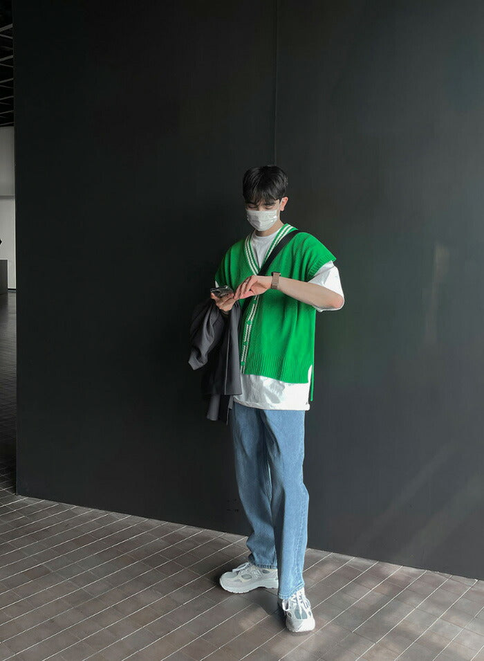 ASCLO(エジュクロ)Indigo Washed One Tuck Denim Pants (7913)