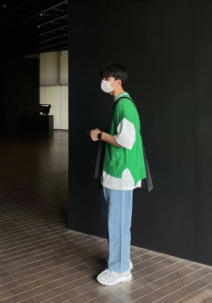 ASCLO(エジュクロ)Indigo Washed One Tuck Denim Pants (7913)