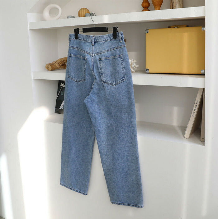 ASCLO(エジュクロ)Indigo Washed One Tuck Denim Pants (7913)