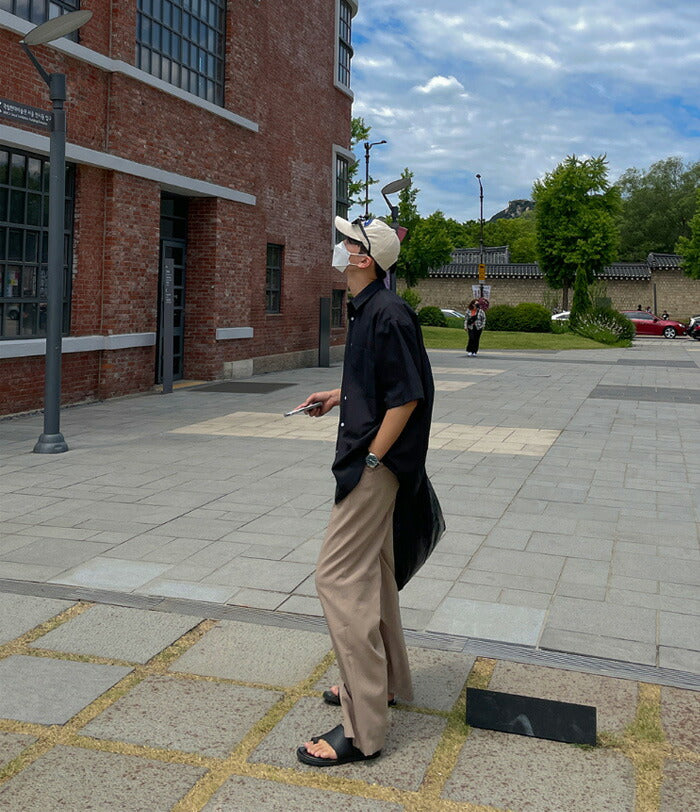 ASCLO(エジュクロ)Pleddy Nibus Two Tuck Side Banding Slacks (4color)
