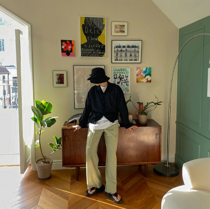 ASCLO(エジュクロ)Pleddy Nibus Two Tuck Side Banding Slacks (4color)