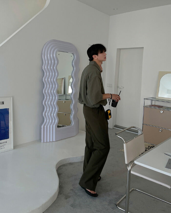 ASCLO(エジュクロ)Pleddy Nibus Two Tuck Side Banding Slacks (4color)