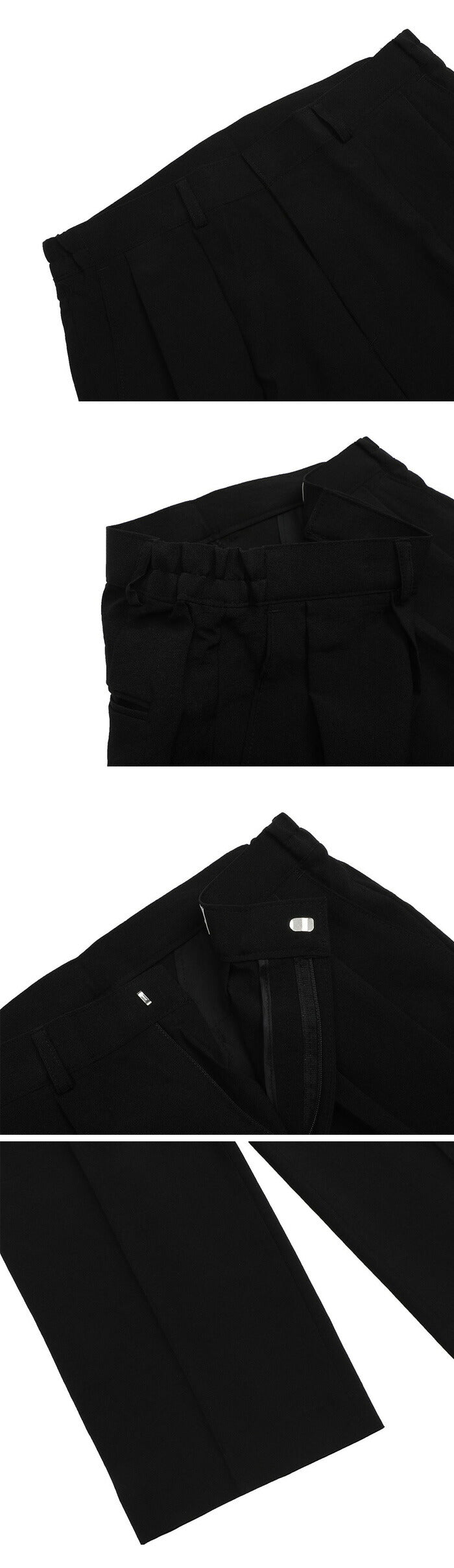 ASCLO(エジュクロ)Pleddy Nibus Two Tuck Side Banding Slacks (4color)