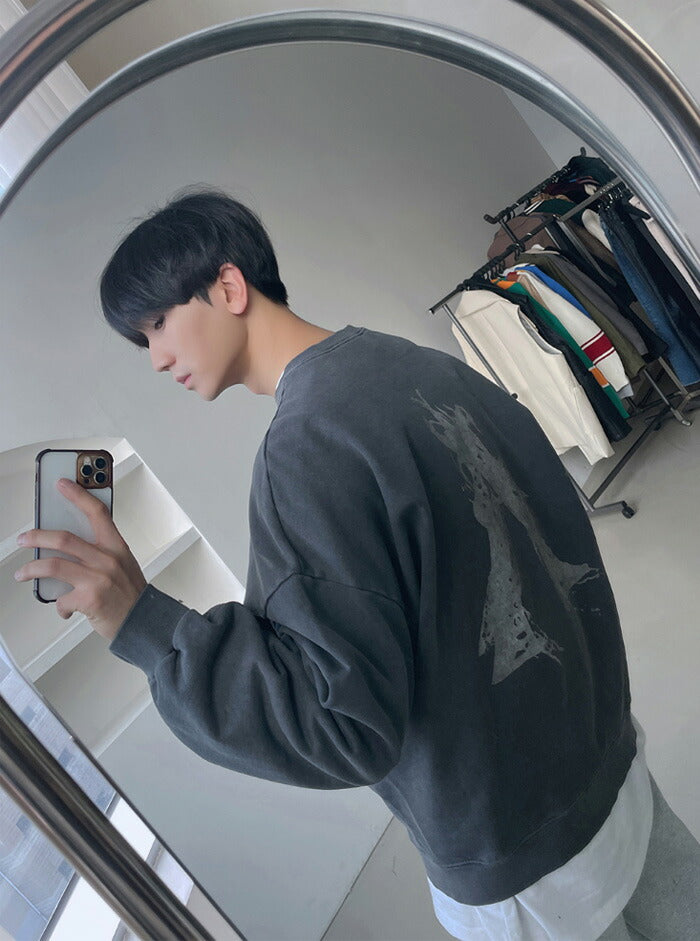 ASCLO(エジュクロ)Acon Reverse Pigment Sweat Shirt/42729623683299