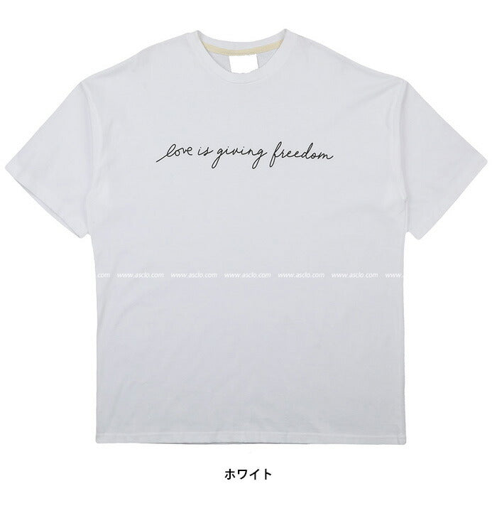 ASCLO(エジュクロ)Beru Lettering T Shirt