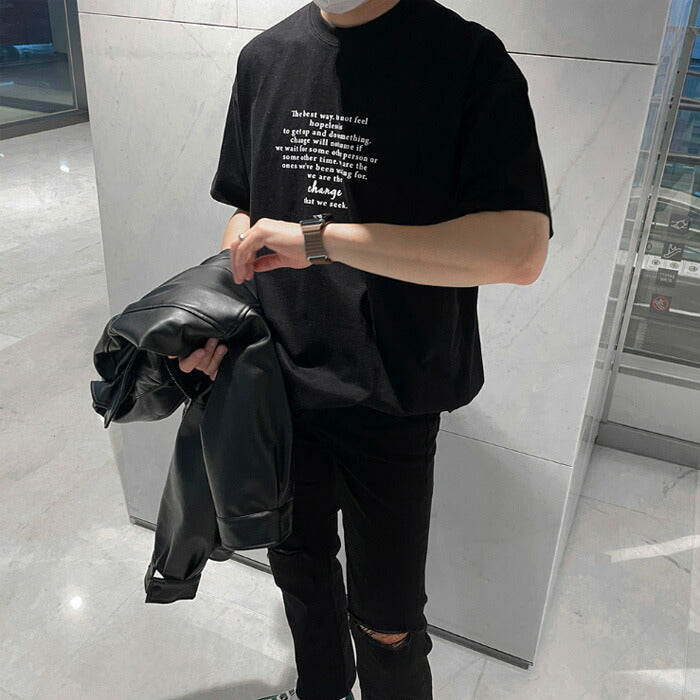 ASCLO(エジュクロ)ASCLO Change Lettering Short Sleeve T Shirt
