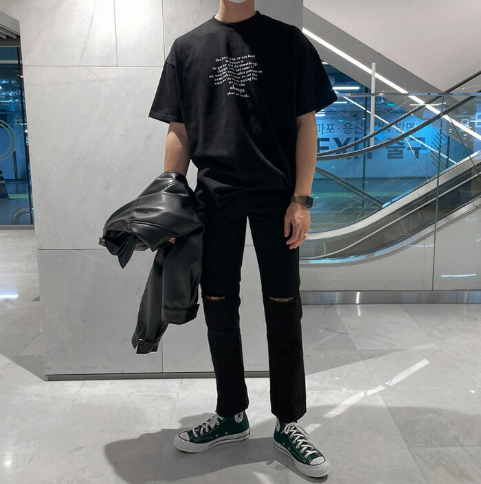 ASCLO(エジュクロ)ASCLO Change Lettering Short Sleeve T Shirt