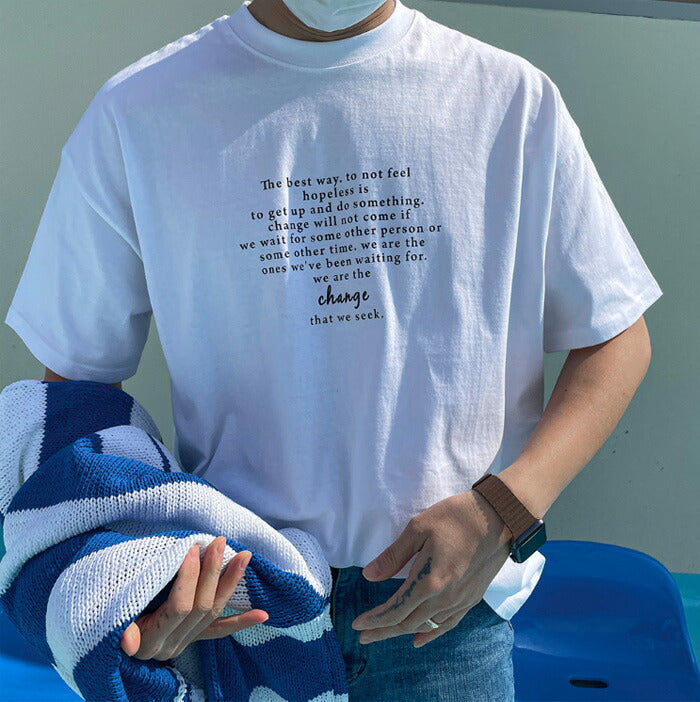 ASCLO(エジュクロ)ASCLO Change Lettering Short Sleeve T Shirt