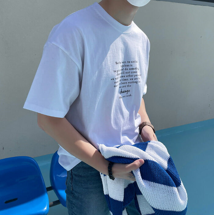 ASCLO(エジュクロ)ASCLO Change Lettering Short Sleeve T Shirt