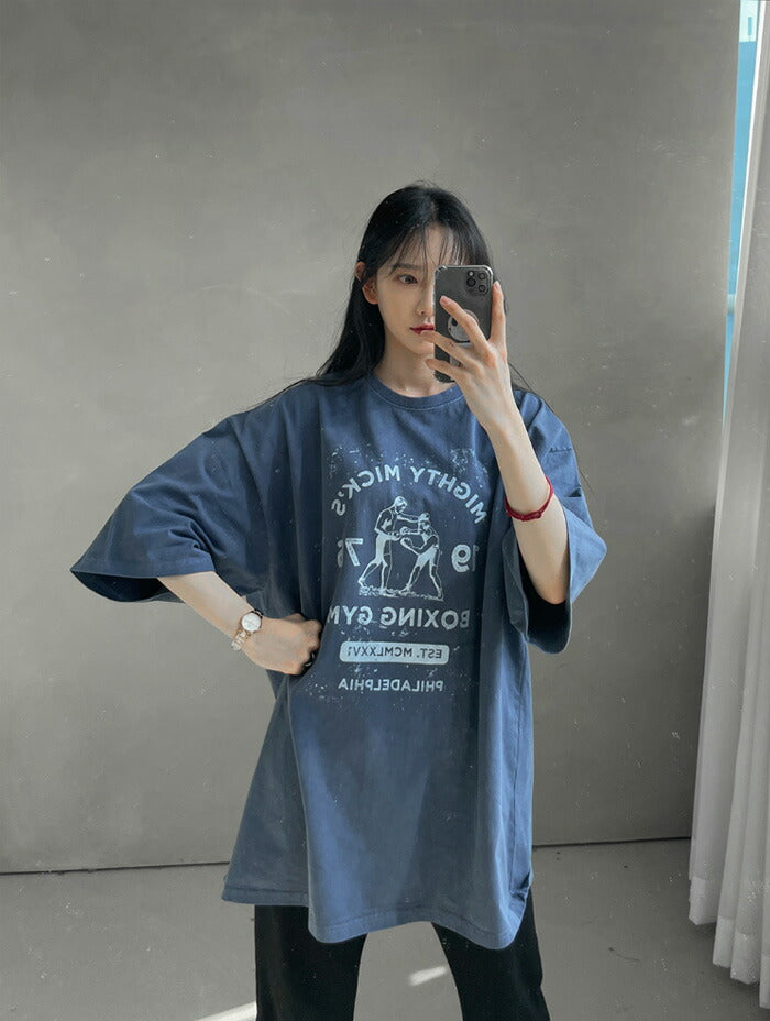 ASCLO(エジュクロ)Other Boxing Pigment Short Sleeve T Shirt