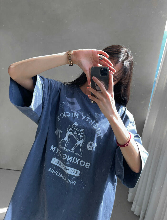 ASCLO(エジュクロ)Other Boxing Pigment Short Sleeve T Shirt