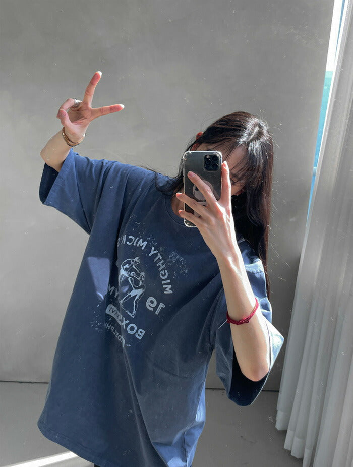 ASCLO(エジュクロ)Other Boxing Pigment Short Sleeve T Shirt