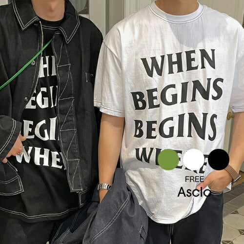ASCLO(エジュクロ)ASCLO Begins Short Sleeve T Shirt (3color)