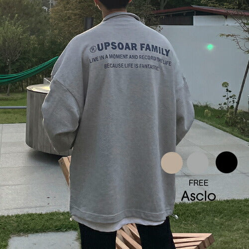 ASCLO(エジュクロ)ASCLO Family Half Zip Up Sweat Shirt