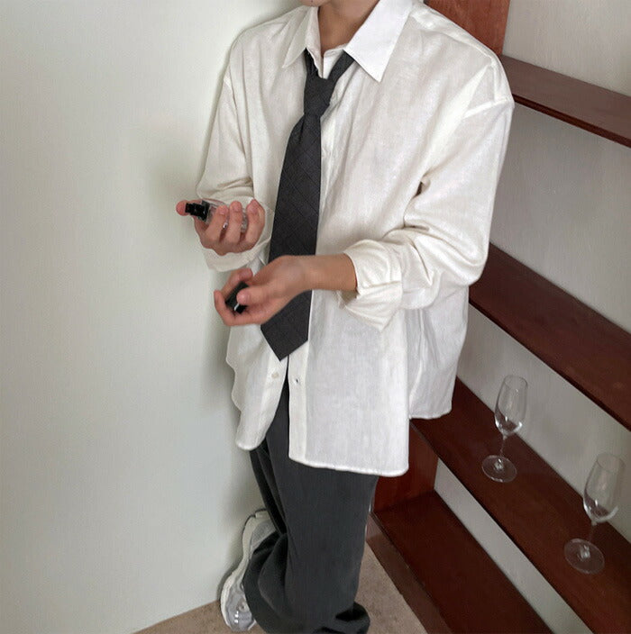 ASCLO(エジュクロ)3 TAP Luca Linen Shirt
