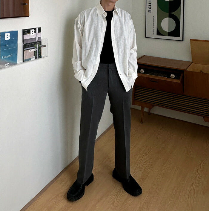 ASCLO(エジュクロ)3 TAP Luca Linen Shirt