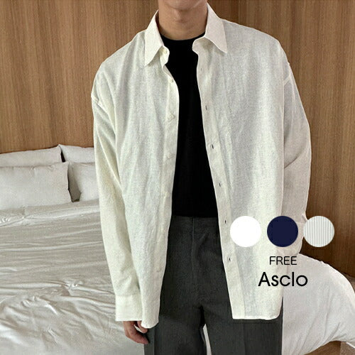 ASCLO(エジュクロ)3 TAP Luca Linen Shirt