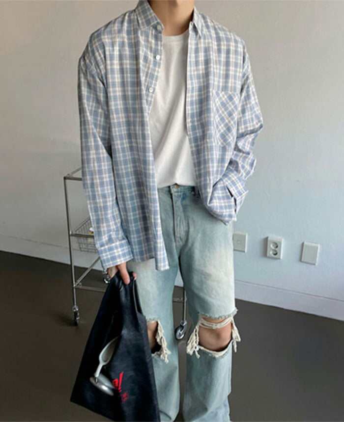 ASCLO(エジュクロ)ASCLO Check Big Shirt