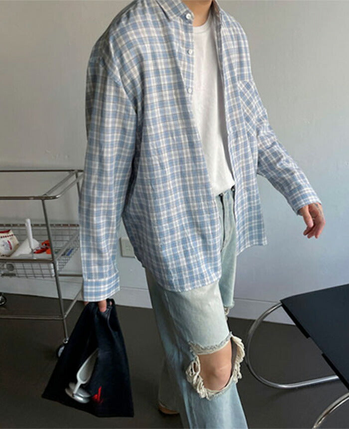 ASCLO(エジュクロ)ASCLO Check Big Shirt