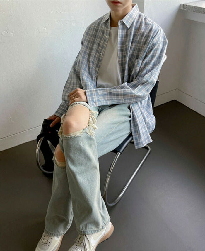 ASCLO(エジュクロ)ASCLO Check Big Shirt