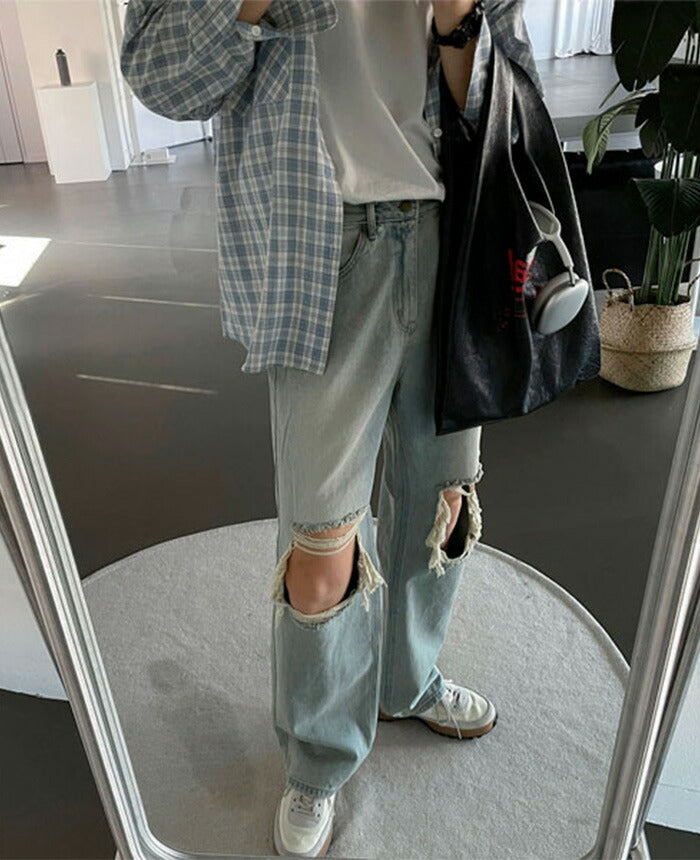 ASCLO(エジュクロ)ASCLO Check Big Shirt