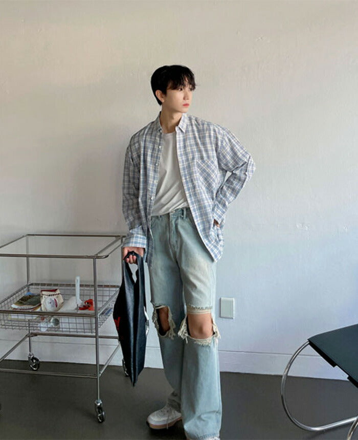 ASCLO(エジュクロ)ASCLO Check Big Shirt