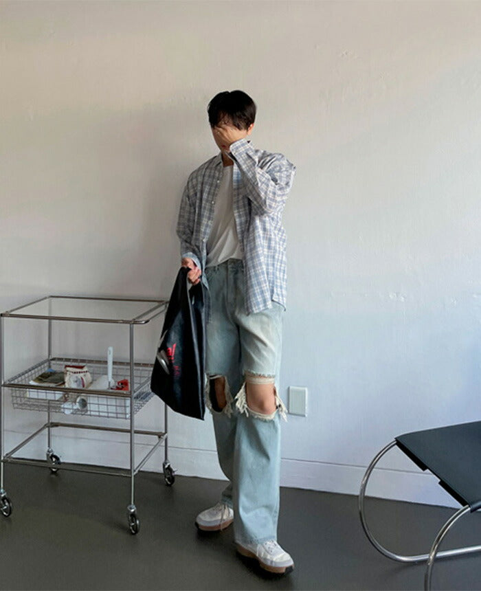 ASCLO(エジュクロ)ASCLO Check Big Shirt